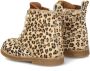 Nelson Kids leren veterboots met ponyhaar en panterprint beige Meisjes Leer 21 - Thumbnail 5