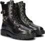 Nelson Kids leren veterboots zwart Meisjes Leer Effen 37 - Thumbnail 6