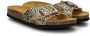 Nelson slippers met panterprint beige zwart - Thumbnail 5