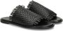 Nelson leren slippers zwart - Thumbnail 4