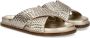 Nelson leren slippers goud - Thumbnail 4