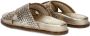 Nelson leren slippers goud - Thumbnail 5
