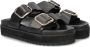 Nelson leren slippers zwart - Thumbnail 5