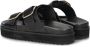 Nelson leren slippers zwart - Thumbnail 6