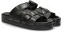 Nelson leren slippers zwart - Thumbnail 5