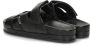 Nelson leren slippers zwart - Thumbnail 6