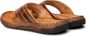 Nelson leren teenslippers cognac - Thumbnail 6