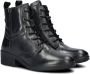 Nelson leren veterboots zwart - Thumbnail 2