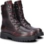 Nelson gevoerde leren veterboots bordeaux - Thumbnail 3