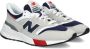 New Balance 997 sneakers lichtgrijs donkerblauw rood - Thumbnail 9