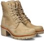 Panama Jack Stijlvolle Veterschoenen met Hakken Beige Dames - Thumbnail 13