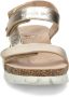 Panama Jack Sally Basic leren sandalen goud - Thumbnail 5