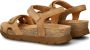 Panama Jack Platte Sandalen met Plakband Brown Dames - Thumbnail 10