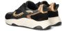 PS Poelman Iva chunky leren sneakers zwart panterprint - Thumbnail 12