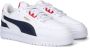 PUMA Shuffle Downtown Jr. kids sneaker Wit blauw - Thumbnail 3