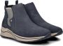 Rieker dames enkelboot Donkerblauw - Thumbnail 3