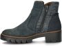 Rieker Stijlvolle leren enkellaarzen Blauw Dames - Thumbnail 47