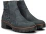 Rieker Stijlvolle leren enkellaarzen Blauw Dames - Thumbnail 42