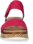 Rieker Revolution suède sandalen fuchsia - Thumbnail 3