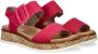 Rieker Revolution suède sandalen fuchsia - Thumbnail 17