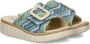 Rieker Sleehakmuiltjes Zomerschoen strandschoen huisschoen met praktische klittenbandsluiting - Thumbnail 10