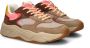 Scotch & Soda dames sneaker SCotch&Soda celest beige en koraal suède - Thumbnail 5