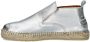 SHABBIES Espadrilles Dames Elche Lofa Metallic Maat: 37 Materiaal: Leer Kleur: Zilver - Thumbnail 14