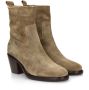 Shabbies Amsterdam Shabbies Julie Ankle Boot Enkellaarsjes Enkelboots met rits Dames Beige - Thumbnail 8