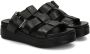 SHABBIES Slippers Dames 170020404 Shs1406 Maat: 37 Materiaal: Leer Kleur: Zwart - Thumbnail 15