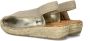 Shabbies Metallic Espadrille Slingback Sandal Yellow Dames - Thumbnail 5