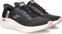 Skechers Arch Fit 2.0 Hands-Free Slip-in dames sneaker Zwart multi - Thumbnail 2