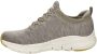 Skechers Arch Fit Waveport slip-on sneakers taupe - Thumbnail 4