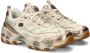 Skechers D'Lites-Vintage Vision Dames Sneakers Crème Goud - Thumbnail 4
