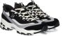 Skechers D'Lites-Smooth Nostalgia Dames Sneakers Zwart - Thumbnail 3