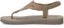 Skechers Meditation sandalen met strass taupe - Thumbnail 4