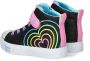 Skechers Twinkle Toes Heart Steps meisjes sneaker Zwart multi - Thumbnail 3