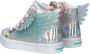 Skechers Twinkle Toes hoge sneakers met lichtjes zilver Meisjes Imitatieleer 28 - Thumbnail 13