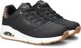 Skechers Uno-Jungle Nite Dames Sneakers Zwart - Thumbnail 9