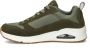 Skechers Uno Stacre Heren Sneakers Olijfgroen - Thumbnail 15