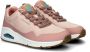 Skechers Uno Pla-Knit Sneakers Laag Roze - Thumbnail 9