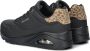 Skechers uno jungle nite Lage sneakers dames Zwart - Thumbnail 4