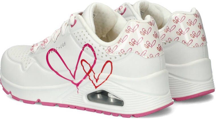 Skechers Uno Twin Hearts lage sneakers