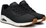 Skechers Skecher Street UNO STAND ON AIR Sneakers WIDE FIT Dames Zwart - Thumbnail 2