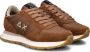 Sun68 Ally Solid Nylon Sneakers Dames Bruin - Thumbnail 4