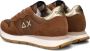 Sun68 Ally Solid Nylon Sneakers Dames Bruin - Thumbnail 5