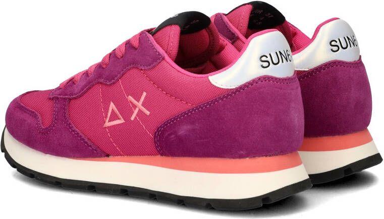 Sun68 Nylon Sneakers met Eco-Leer Inzetstukken Purple Dames - Foto 13