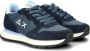 Sun 68 Dames Sneaker Ally Solid Nylon Navy Blue BLAUW - Thumbnail 3