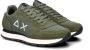 Sun68 Heren Lage sneakers Tom Solid Groen Textiel - Thumbnail 15