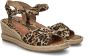 Tamaris Leopard Espadrilles met hak bruin Textiel Dames - Thumbnail 13