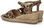 Tamaris Leopard Espadrilles met hak bruin Textiel Dames - Thumbnail 14